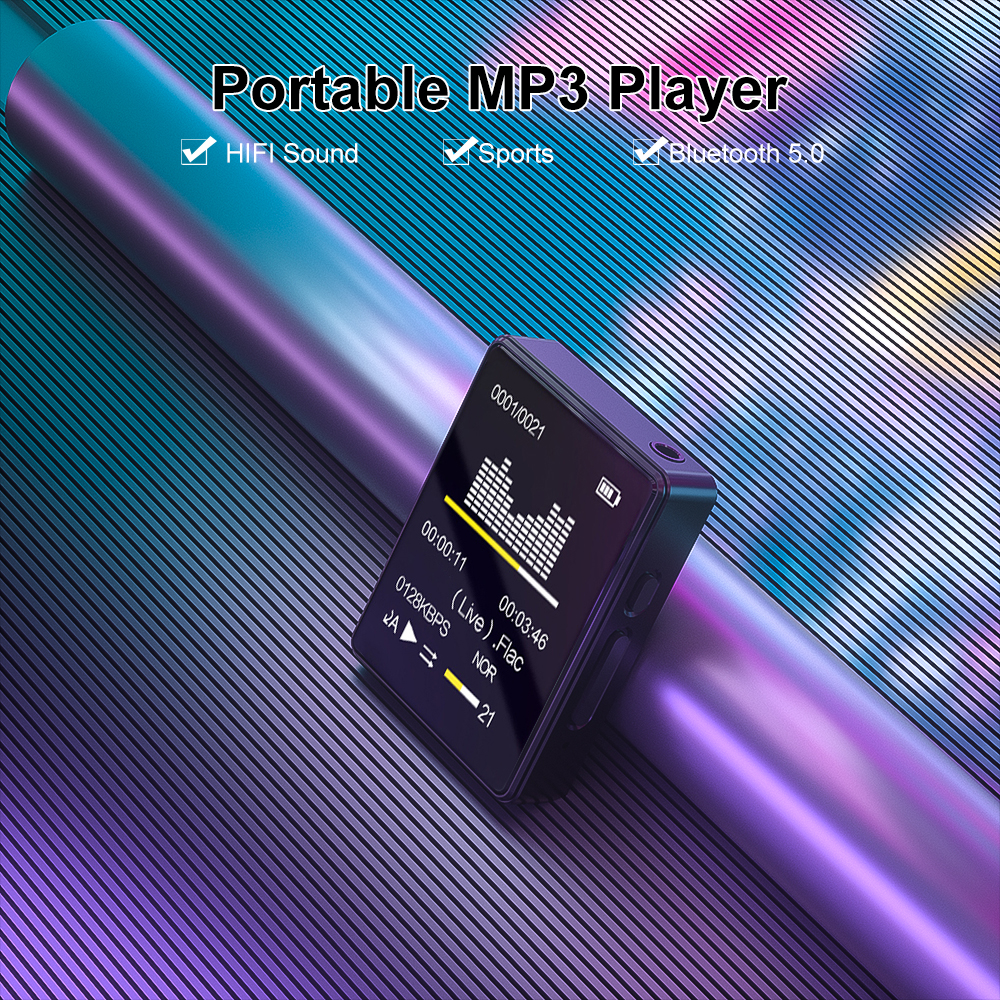 Sport MP3 Player No Wifi MP3 Player With Bluetooth & Speaker - Mini ...