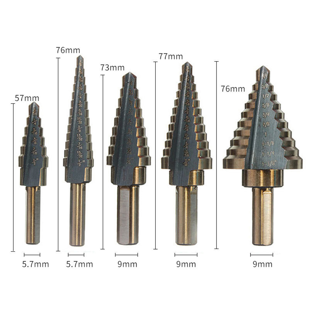 Step Drill Bit 4-20mm Nitride Black 4241 HSS Spiral Taper Cutting Drill - View #8