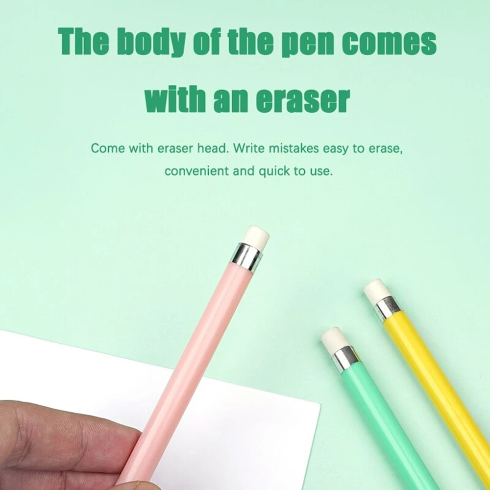 Everlasting Pencil Inkless Eternal Pen Student Unlimited Reusable With  Eraser US