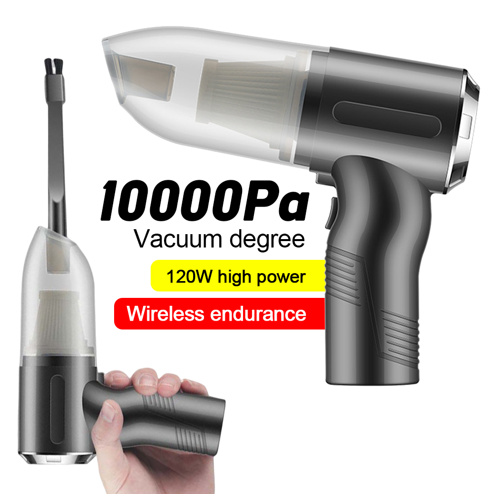 1pc USB Rechargeable Handheld Vacuum, Daily Black Portable Vacuum