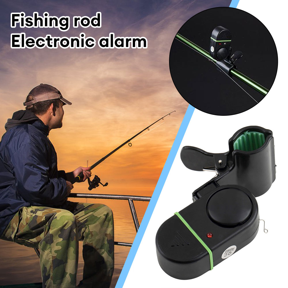 Catfish Pole Fishing Bell Fishing Bite Alarm Green Dual Bell
