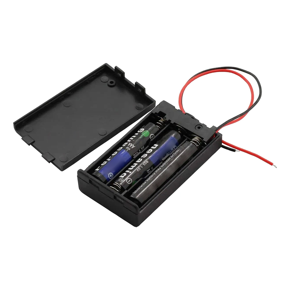 1 2 3 4 Slots AA Power Battery Storage Case Box Holder Lead 3v - Foto 13