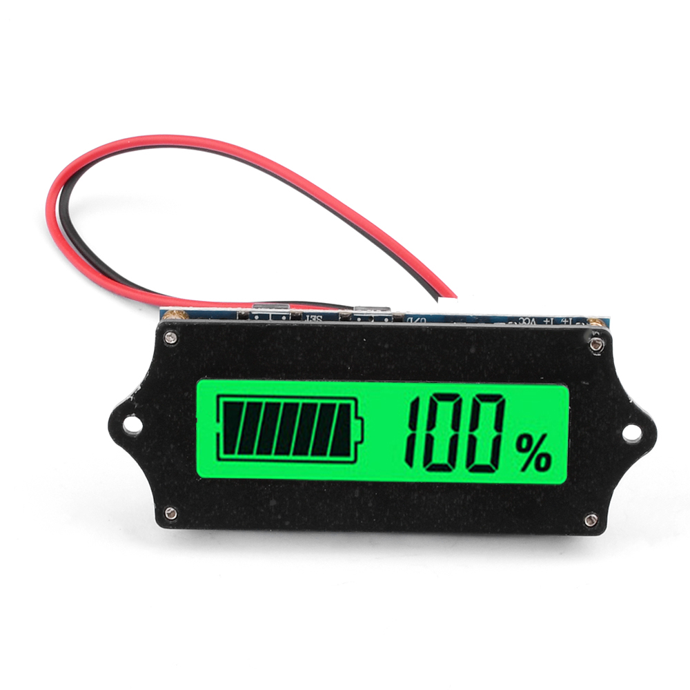 Digitale Batterij-indicator 12-72 V Voor Lithium-accu's, Met Kleurenbalk En Spanning Display