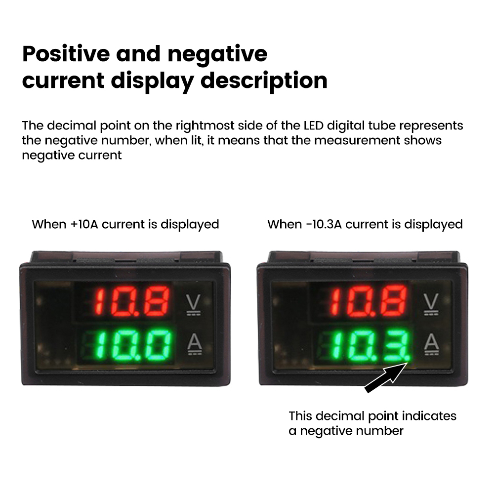 Hal Voltmeter Ampèremeter met Dual Digitaal Display