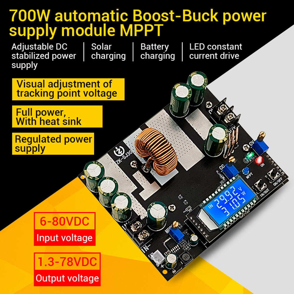 ZK-SJ30 700W High Power Auto Boost Buck Power Supply Module DC 6