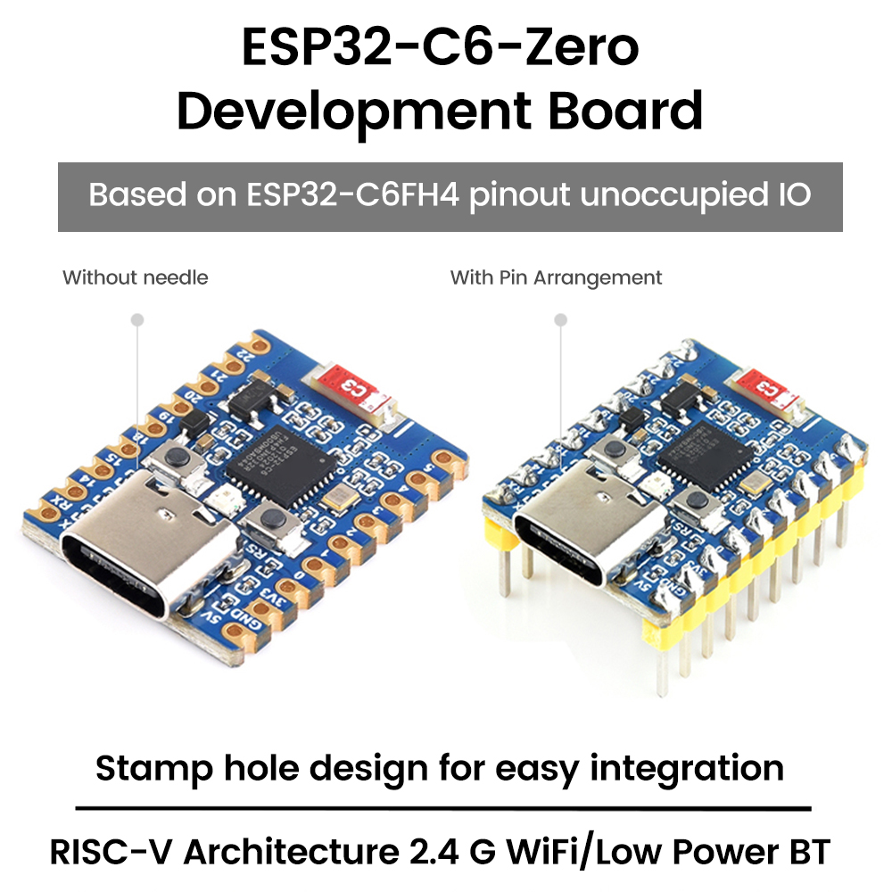 Scheda Di Sviluppo ESP32-C6-Zero Con WiFi E Bluetooth – Doppio Processore, Type-C - Foto 3