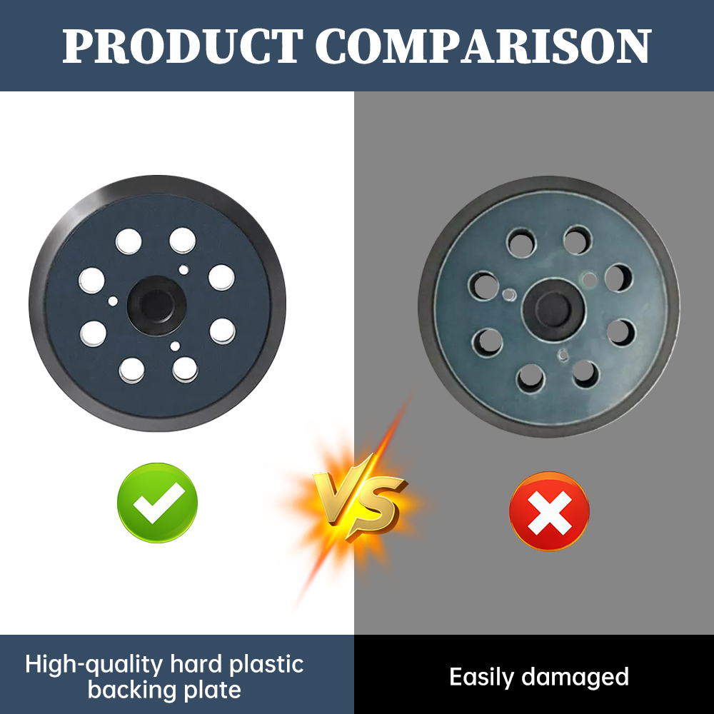 1PC 5 inch 4 Eyes 8-holes Sandpaper Machine Chassis Sanding Disc