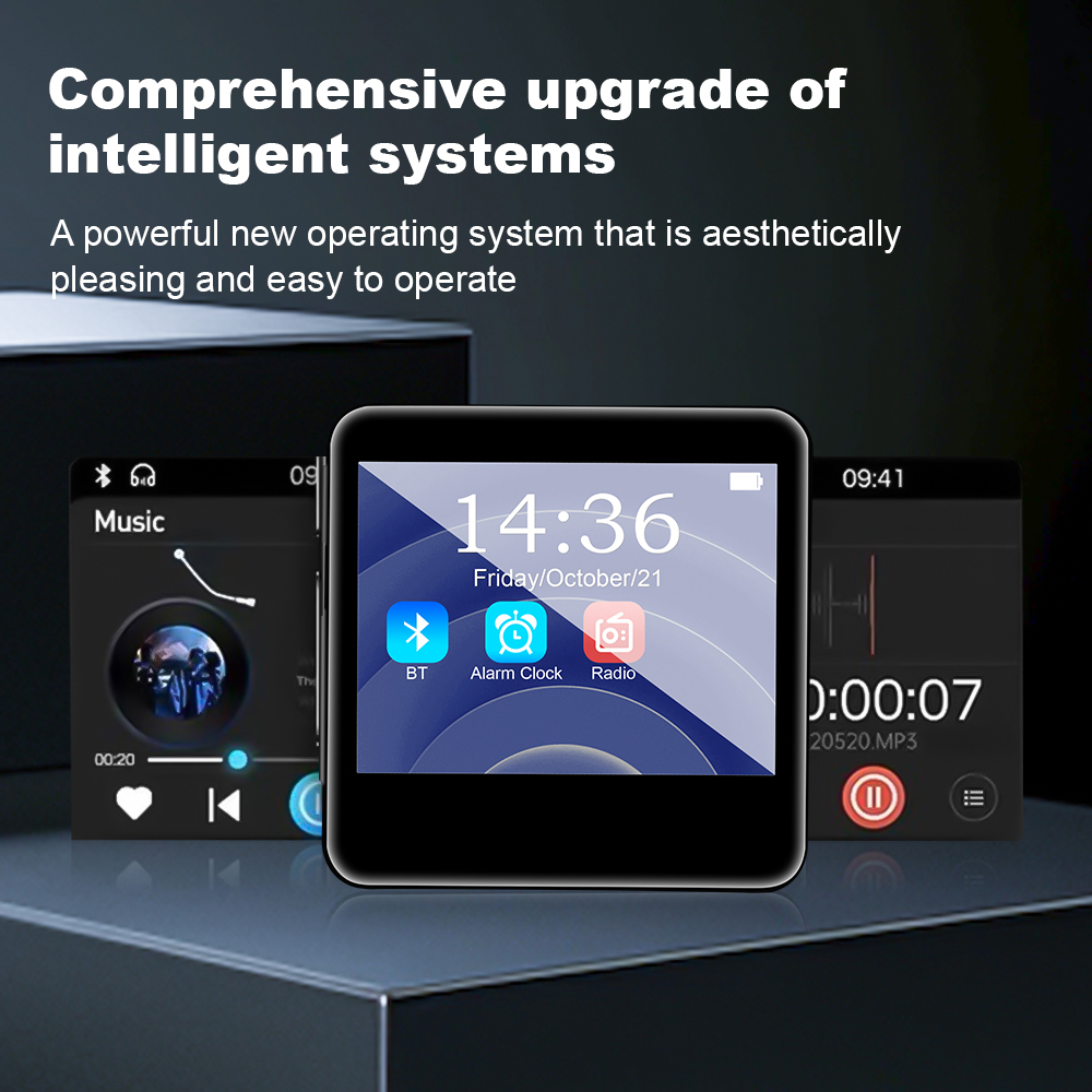 ミュージック A 4G MP3 Player Bluetooth 5.0 Full Touch Screen HiFi Lossless