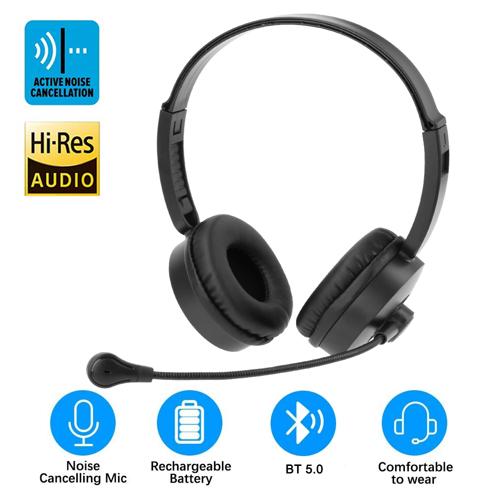 Headphones With Mic EKSA Noise Cancelling Trucker Bluetooth