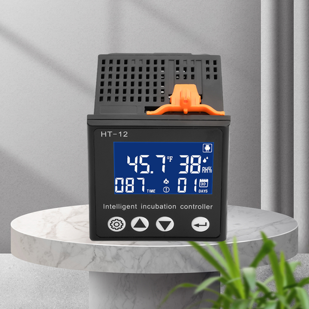 Regolatore Di Temperatura E Umidit&agrave; HT-12 LCD Per Incubatrice Uova - Digitale