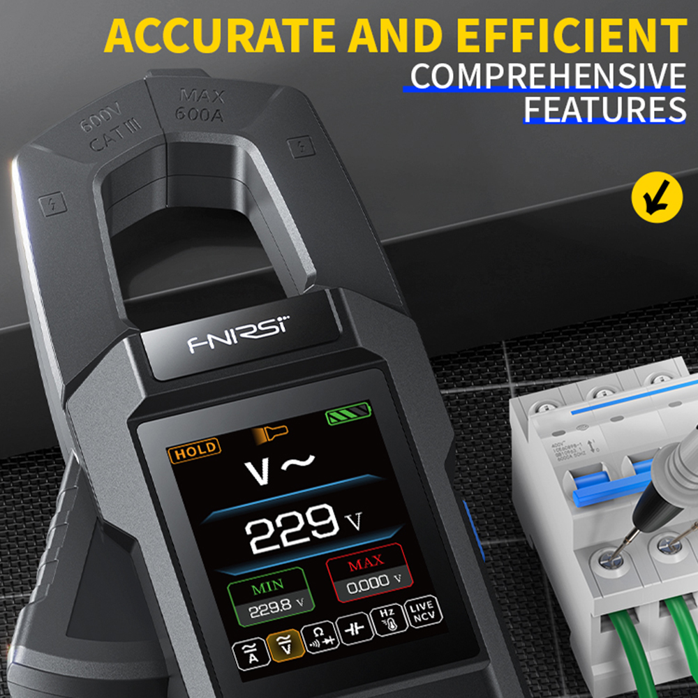 DMC-100 Digital Clamp Meter - AC/DC Current Voltage Tester - View #8