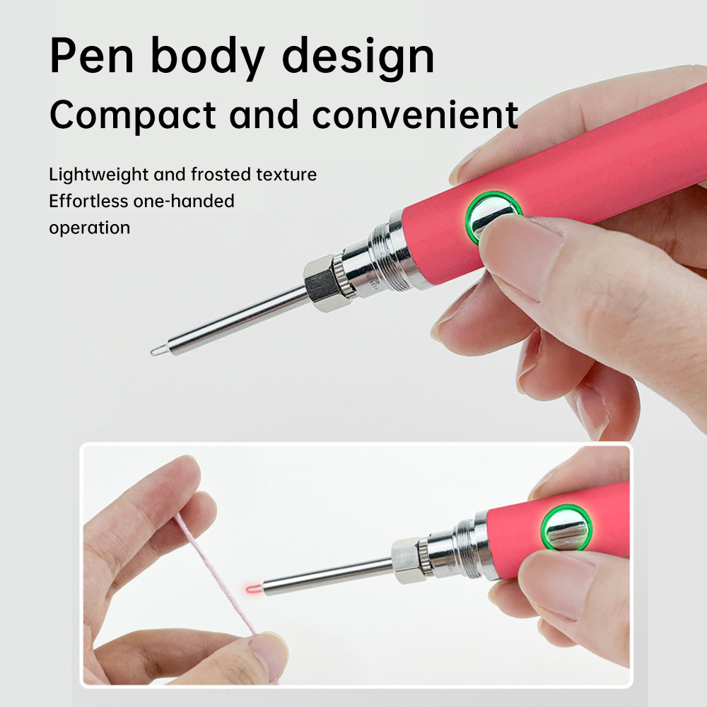 Cartridge Battery Pen Thread Soldering Iron Kits - 1100mAh Battery Cart Pen With USB Adapter 3 Gear Adjustable Voltages Pen Shaped Solder Iron Fittings Welding Tool Kits Cart Battery