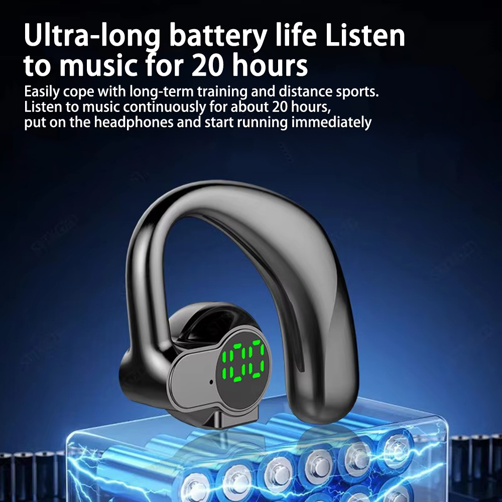 Bluetooth 5.4 Headset – 10-Hour Talk Time, Noise Cancelling, Ultra-Lightweight For Driving & Office