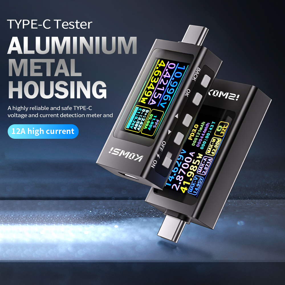 KWS-X1 Type-C Power Tester Voltage Current Meter USB-C Multimeter DC 4-30V  0-12A | eBay