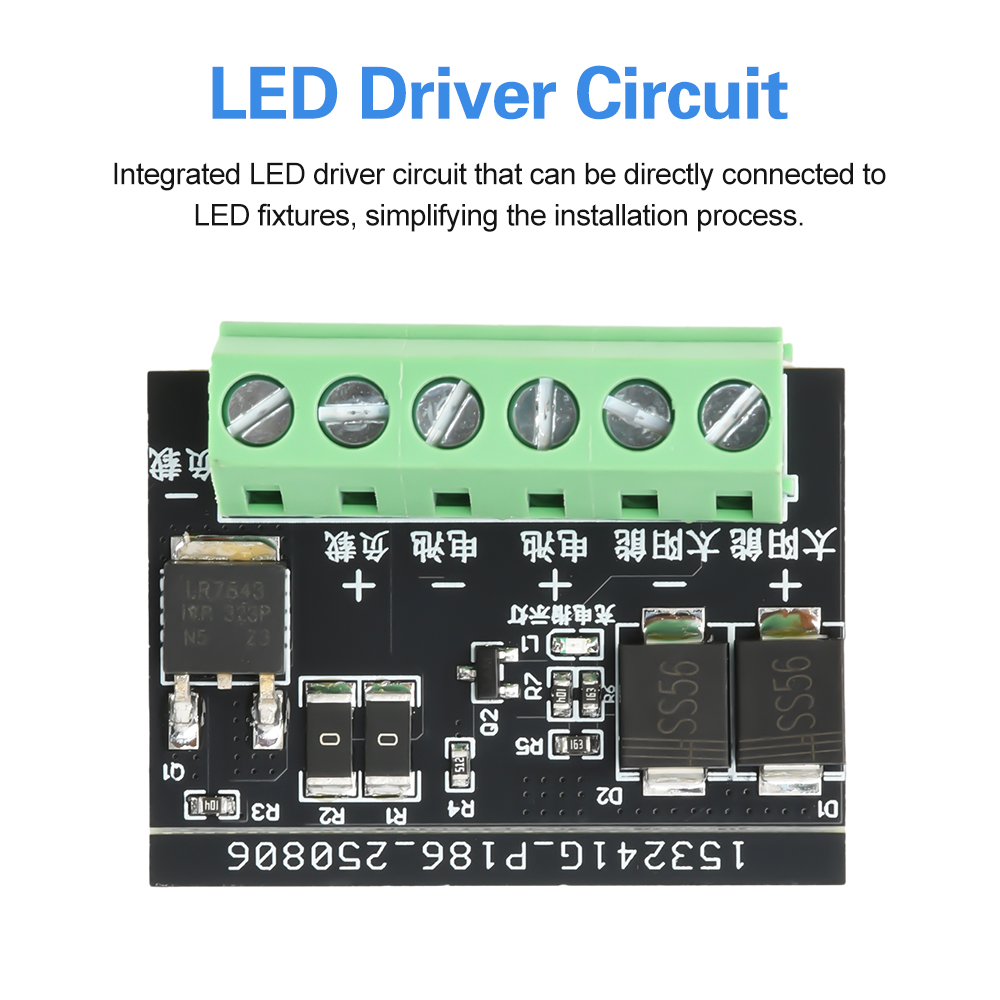 SING F LTD Solar Light Controller Board – 6–45V DC, 10A, Auto On/Off For Street & Garden Lights